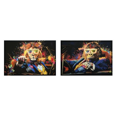 LED Picture Home ESPRIT Black Modern 93 X 3 X 63 CM (2 Units)