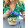 Set of Stackable Hermetically-sealed Kitchen Containers Pyrex Blue 0,7 L 3 Pieces