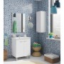 Cupboard Forés White Grey Aluminium ABS 30 X 25 X 85 CM