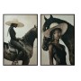 Painting Home ESPRIT Velvet polystyrene 83 x 4 x 123 cm