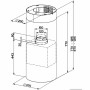 Hotte standard Mepamsa CYLINDRA ISLA PRO 750 m3/h Blanc (37 cm)