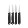 Jeu de couteaux d'éplucheur Noir 16 cm 4 Pièces (36 Unités)