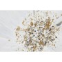 Canvas Home ESPRIT White Golden Flower Shabby Chic 142 X 4,5 X 72 CM (2 Units)