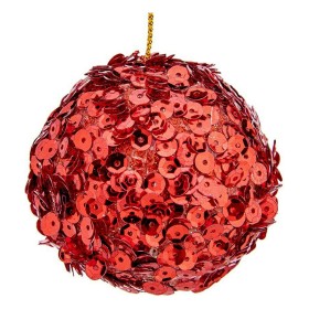 Boules de Noël Krist+ Rouge Plastique Ø 10 cm 6 Unités Boules de Noël Krist+ Rouge Plastique Ø 10 cm 6 Unités