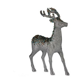 renne de noël Krist+ Bleu Doré Argenté Argent Renne 15 x 45 x 30 cm renne de noël Krist+ Bleu Doré Argenté Argent Renne 15 x 45 x 30 cm