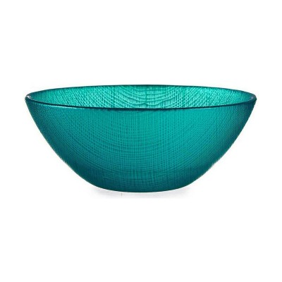 Bol Vivalto Turquoise verre Ø 15 cm (6 Unités)