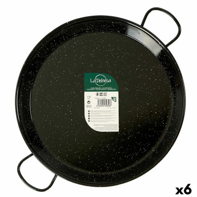 Pan La Dehesa Black Enamelled Steel Ø 38 cm 51 x 6 x 39 cm (6 Units)