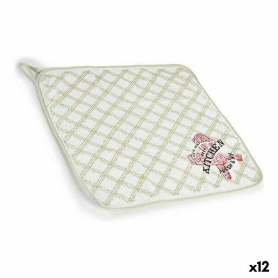 Kitchen Cloth Kinvara White Green 50 x 0,3 x 50 cm (12 Units)