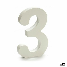 Numéro Pincello 3 Blanc 1,8 x 21 x 17 cm (12 Unités) Numéro Pincello 3 Blanc 1,8 x 21 x 17 cm (12 Unités)