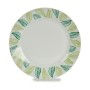 Assiette à dessert Blanc Vert Porcelaine 19 x 2 x 19 cm Volets (10 Unités)