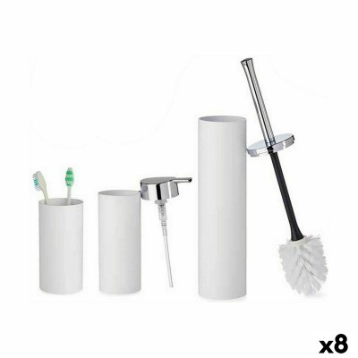 Bath Set Berilo White Plastic 16,5 x 8 x 32,5 cm (8 Units)