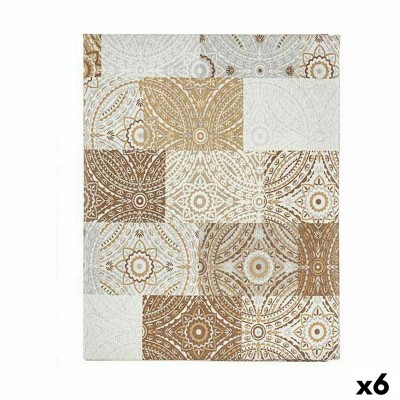 Stain-proof tablecloth Kinvara Beige Thin canvas Anti-stain Tile 140 x 180 cm (6 Units)