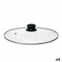Pan lid Kinvara Transparent Silver Metal Glass Stainless steel Crystal Steel 30 cm 30,5 x 6 x 30,5 cm (12 Units)