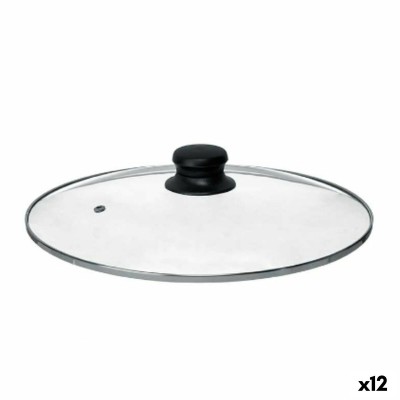 Couvercle pour marmite Kinvara Transparent Argenté Argent Métal verre Acier inoxydable Verre Acier 28 cm 28,5 x 5,5 x 28,5 cm 28
