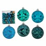 Lot de boules de Noël Krist+ Turquoise (4 Unités)