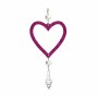 Christmas bauble Krist+ Fuchsia Plastic Glitter 9 x 16 x 2 cm (24 Units)