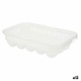 Coquetier Kinvara Blanc Transparent Plastique 17,5 x 7 x 28,5 cm (12 Unités)