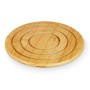 Dessous de plat Kinvara Naturel Bambou Rond 19 x 1 x 19 cm (24 Unités)