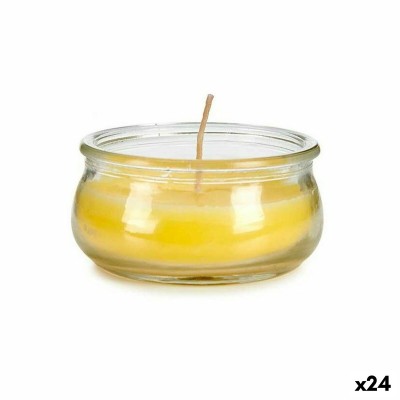 Bougie Ibergarden Jaune verre Cire 7,7 x 4 x 7,7 cm (24 Unités)