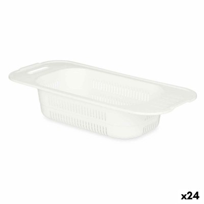 Drainer Kinvara White Plastic 47 x 9,5 x 22 cm (24 Units)