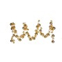 Guirlande de Noël Krist+ Doré PVC Boules de Noël 2,36 m 35 x 9 x 28 cm Lumière LED (4 Unités)