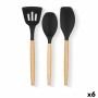 Kitchen Utensils Set Kinvara Wood Silicone 20 x 32 x 4 cm 20 x 37 x 3,5 cm (6 Units)