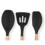 Set d'Ustensiles de Cuisine Kinvara Bois Silicone 20 x 32 x 4 cm 20 x 37 x 3,5 cm (6 Unités)