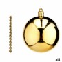 Lot de boules de Noël Krist+ Doré PVC Ø 7 cm (12 Unités)