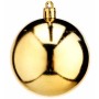 Lot de boules de Noël Krist+ Doré PVC Ø 7 cm (12 Unités)