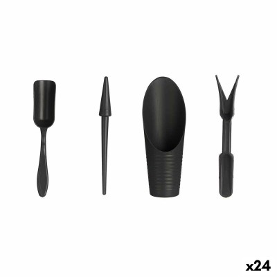 Set d'outils Ibergarden Anthracite polypropylène Jardin (24 Unités)