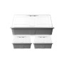 Greenhouse Set Ibergarden Grey Transparent Plastic 38,4 x 17 x 24 cm 38,4 x 18 x 24 cm 38,4 x 24,7 x 20 cm (8 Units)