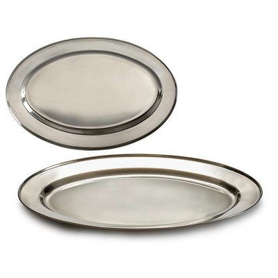 Tray Kinvara Silver Stainless steel 35 x 2 x 23 cm 35 x 2 x 22,5 cm (24 Units)
