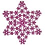 Décorations de Noël Krist+ Fuchsia Étoile 29 x 0,1 x 32 cm 32 x 32 x 0,1 cm (24 Unités)