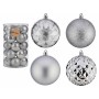 Lot de boules de Noël Krist+ Argenté PVC Ø 8 cm (4 Unités)