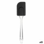 Cooking Spatula Kinvara Black Transparent Silicone Plastic 5 x 23,5 x 2 cm 5 x 24 x 2 cm (12 Units)