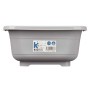 Washing-up Bowl Kinvara Grey Plastic 11 L (12 Units)