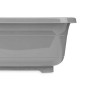 Washing-up Bowl Kinvara Grey Plastic 11 L (12 Units)