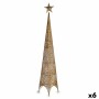 Christmas Tree Krist+ Golden Metal Plastic Star Tower 34 x 154 x 34 cm 134 x 5,5 x 34 cm (6 Units)