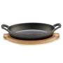 Poêle à tapas Kinvara Marron Gris Bois 22,5 x 4,5 x 12,5 cm 12,5 x 5 x 22,2 cm (12 Unités)