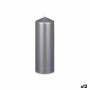 Bougie Acorde Argenté 7 x 20 x 7 cm (12 Unités)