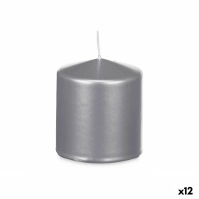 Bougie Acorde Argenté 9 x 10 x 9 cm (12 Unités) Bougie Acorde Argenté 9 x 10 x 9 cm (12 Unités)