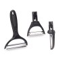 Set of Peelers Kinvara Metal Stainless steel polypropylene ABS 14,5 x 22 x 2,5 cm Interchangeable heads 3 Pieces (24 Units)