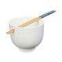Bol Kinvara Blanc Bambou Porcelaine 24 x 10,7 x 13,3 cm Bâtons asiatico/oriental (12 Unités)