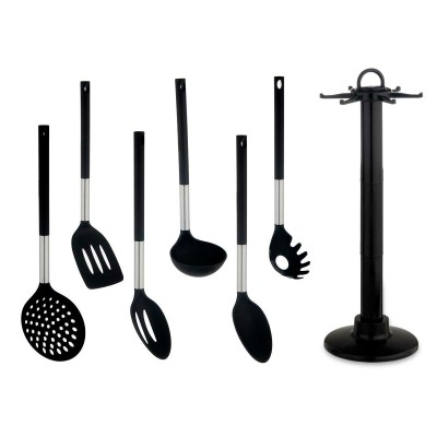 Set of Kitchen Utensils Kinvara Wood Metal polypropylene Plastic PBT 14 x 38 x 14 cm 7 Pieces