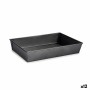 Moule rectangulaire Kinvara Gris foncé Métal Acier au carbone 24 x 6,5 x 36,5 cm 36,5 x 6 x 24 cm (12 Unités)