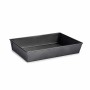 Rectangular Mould Kinvara Dark grey Metal Carbon steel 24 x 6,5 x 36,5 cm 36,5 x 6 x 24 cm (12 Units)