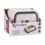 Cutting board Kinvara White Grey 29,8 x 5 x 40 cm (6 Units)
