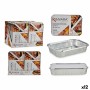 Lot de plateaux pour aliments Kinvara Argenté Aluminium 21 x 6 x 30,5 cm 12 Unités