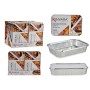 Lot de plateaux pour aliments Kinvara Argenté Aluminium 21 x 6 x 30,5 cm 12 Unités