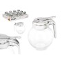 Cruet Vivalto Transparent Metal Glass Plastic 260 ml 10,3 x 10 x 9 cm (12 Units)